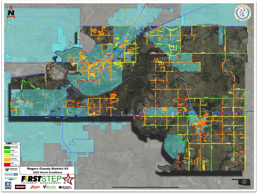 Condition map of Rogers County Oklahoma